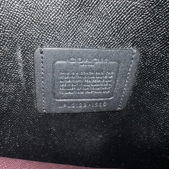 Coach Brown and Black Monogram Tote - Picture 2 of 7